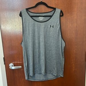 Under Armour Heat Gear Black Tech Tank- Adult XL